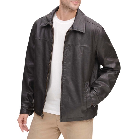 dockers faux leather jacket